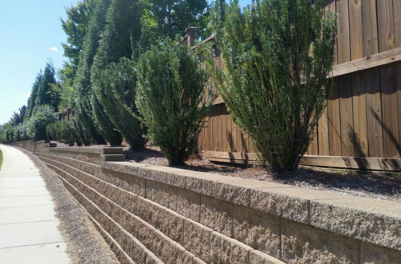 Block Retaining Wall Installation in Clermont, FL