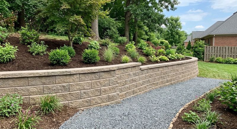 Block Retaining Wall Installation in Sonoma County, CA