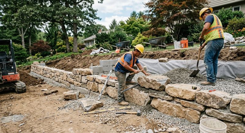 Landscape Wall Construction in Melbourne, FL