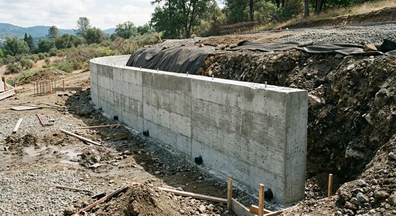 Retention Wall Construction in Pasco County, FL