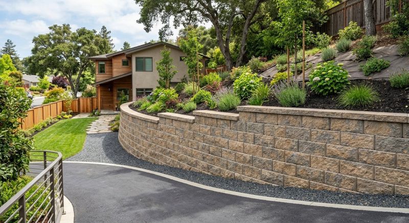 Retention Wall Installation in Aiken, SC